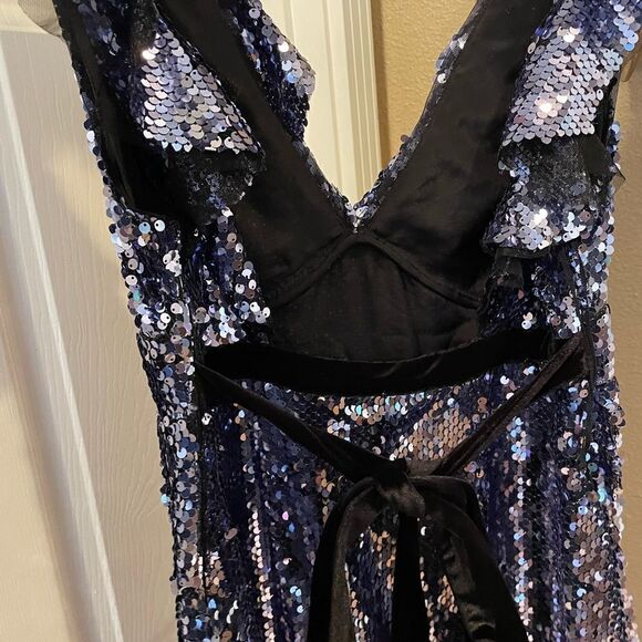 Free People Purple Sequin Siren Dress NWT - Picture 8 of 16